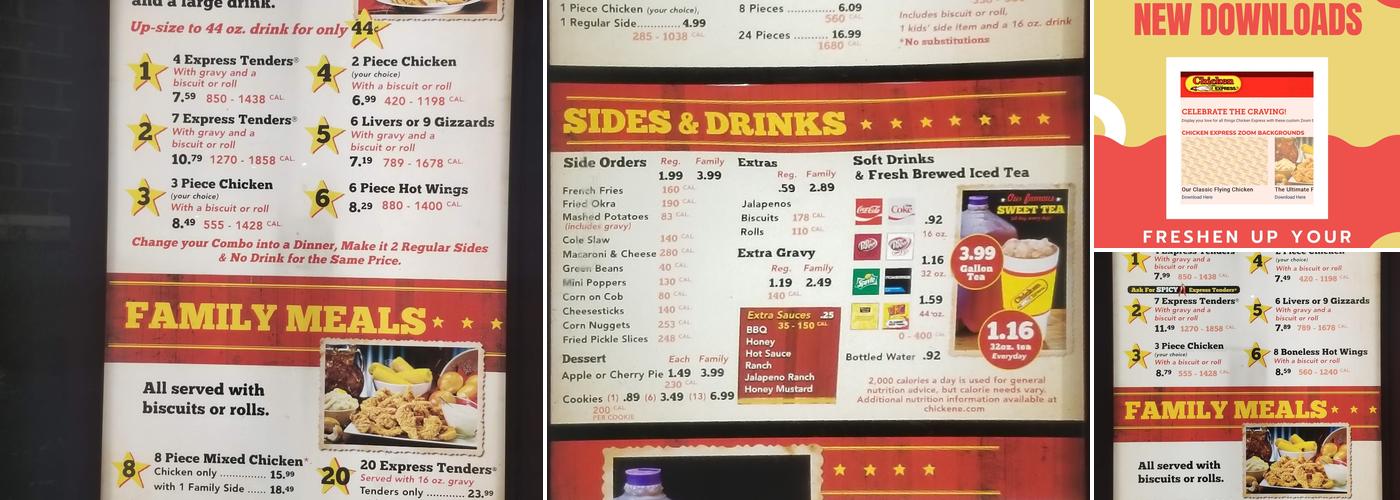 Chicken Express Menu