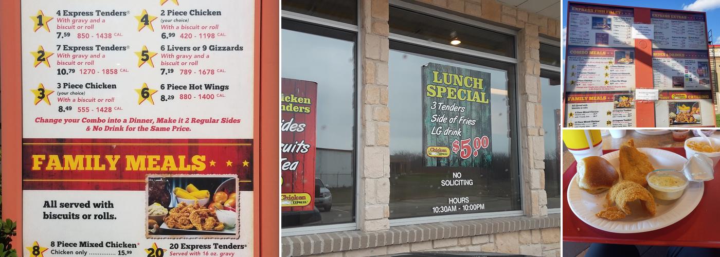 Chicken Express Menu