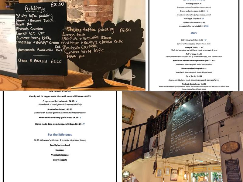 The Boat Inn Menu