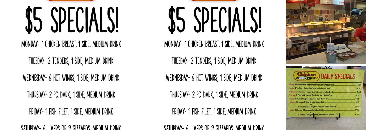 Chicken Express Menu