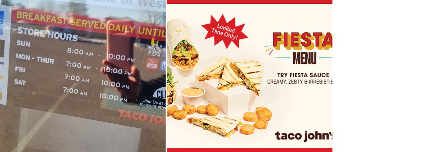 Taco John's Menu