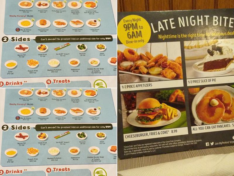 Perkins Restaurant & Bakery Menu