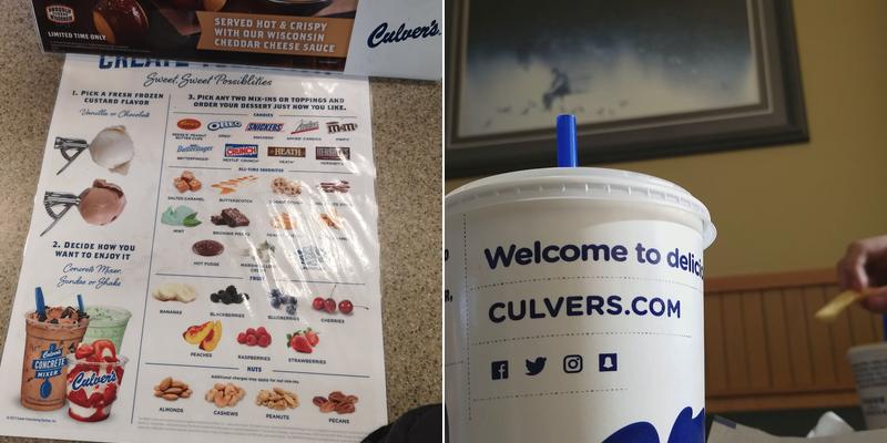 Culver’s Menu