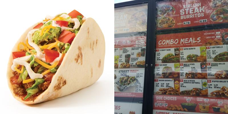 Taco John's Menu