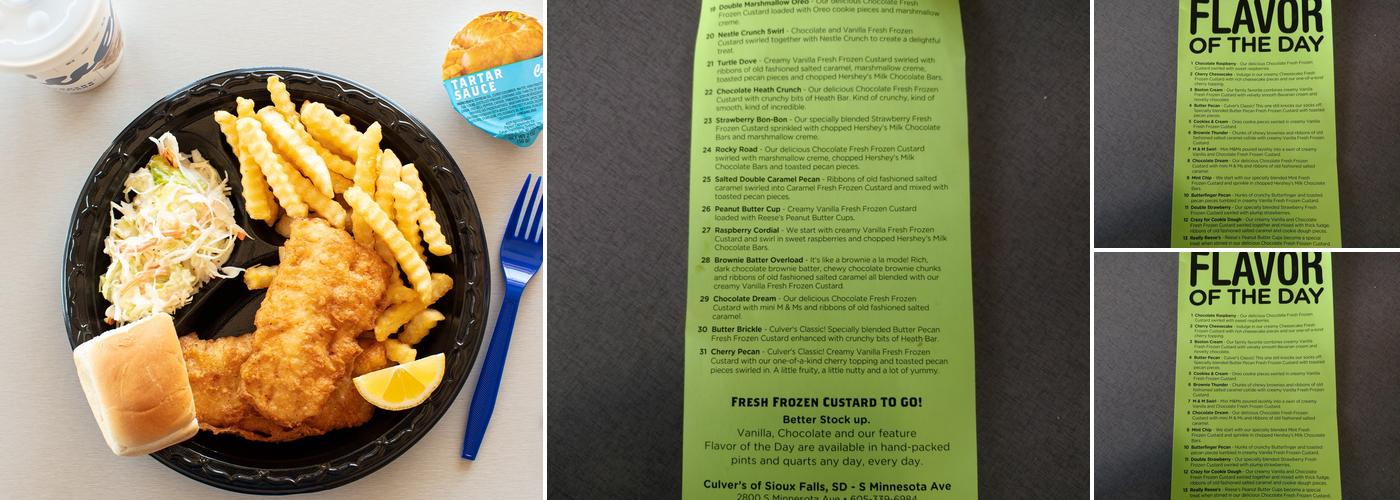 Culver’s Menu