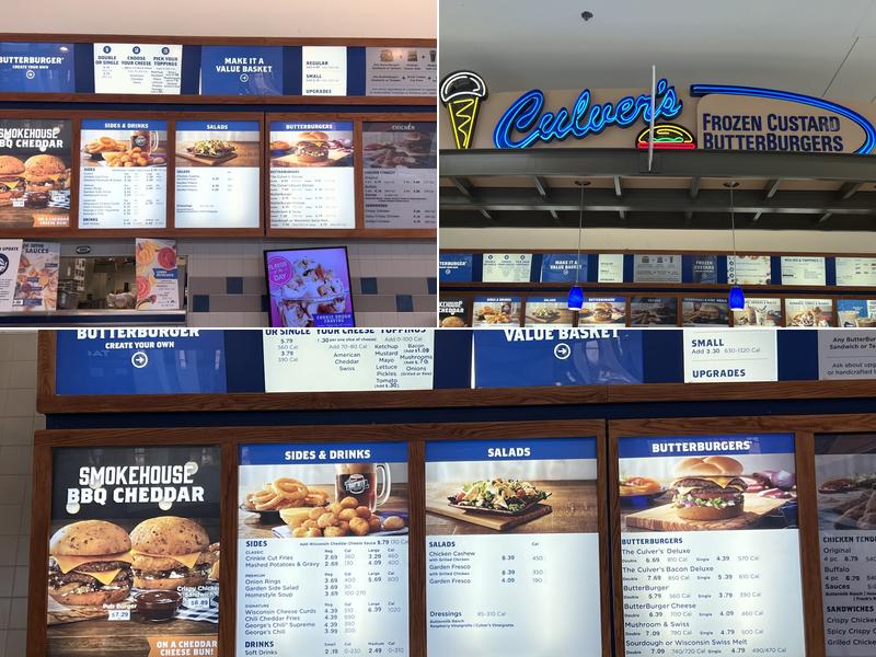 Culver’s Menu