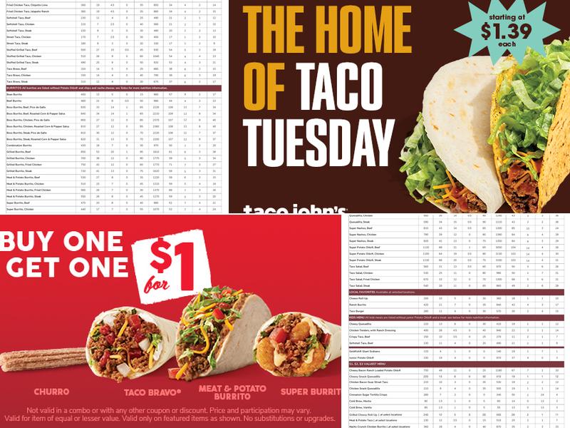 Taco John's Menu