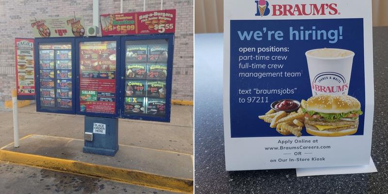 Braum's Ice Cream & Dairy Store Menu