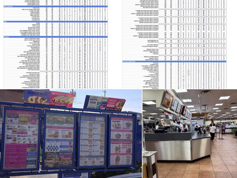 Braum's Ice Cream & Dairy Store Menu