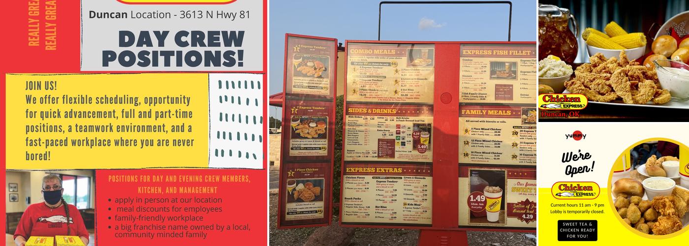 Chicken Express Menu