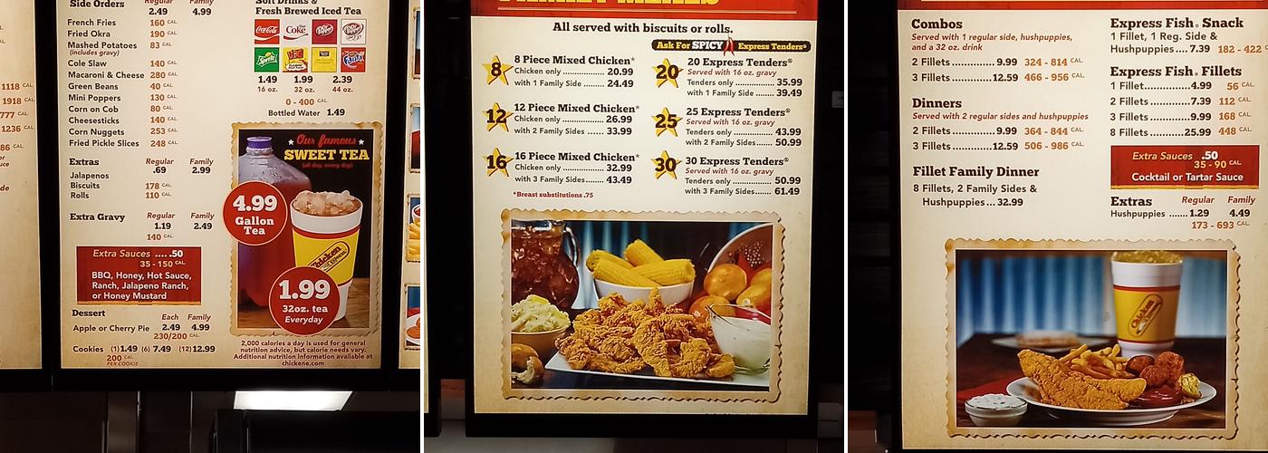 Chicken Express Menu