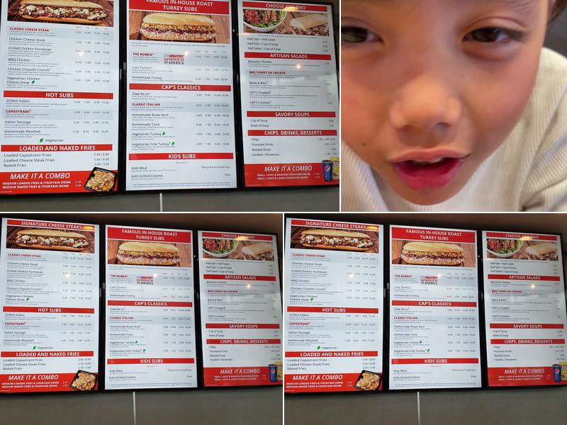 Capriotti's Sandwich Shop Menu