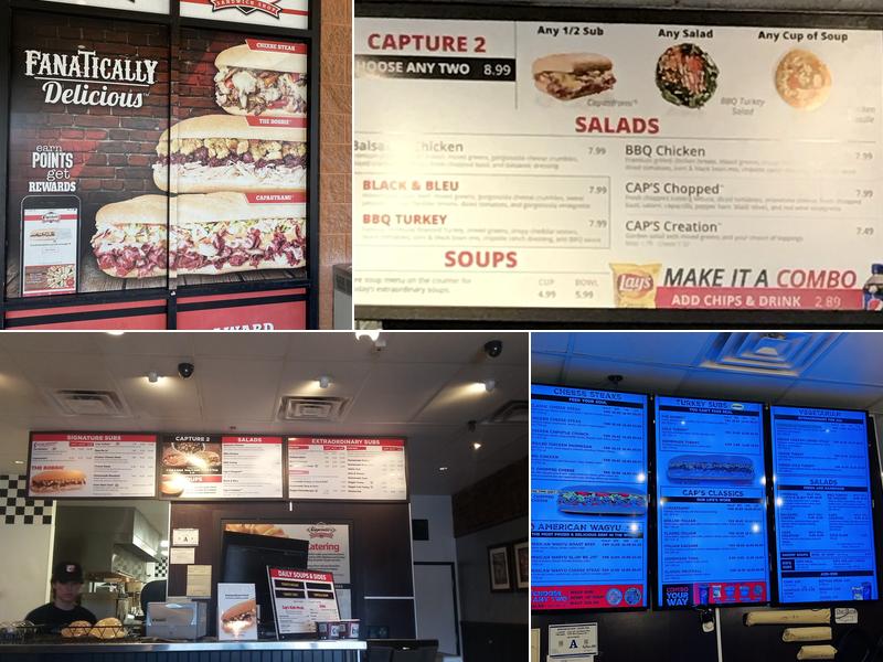 Capriotti's Sandwich Shop Menu