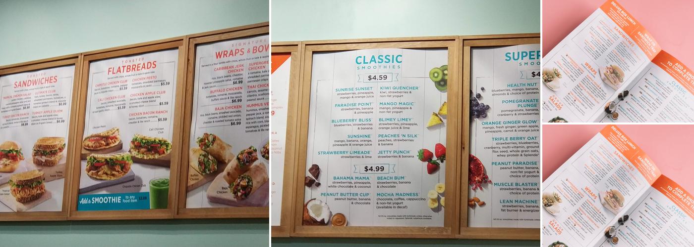 Tropical Smoothie Cafe Menu