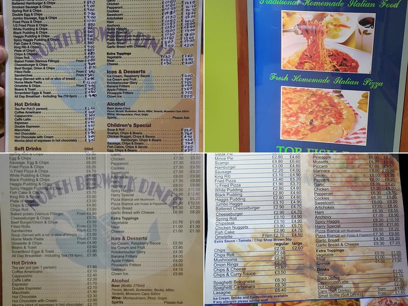 North Berwick Fry Menu