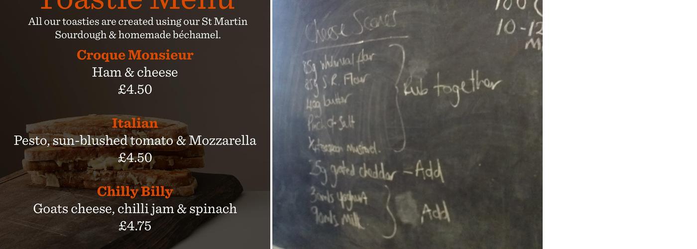 Hobbs House Bakery Menu