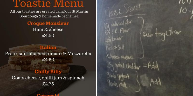 Hobbs House Bakery Menu