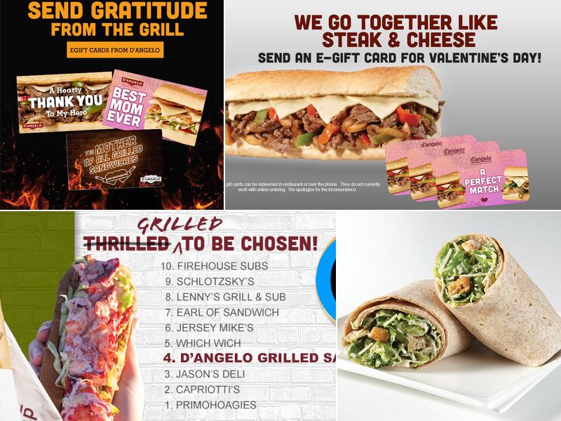 D'Angelo Grilled Sandwiches Menu