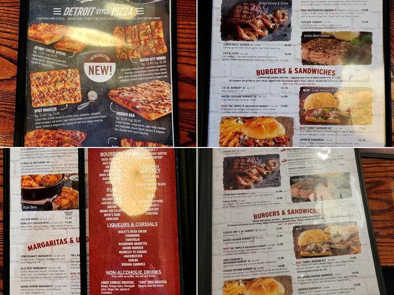 Uno Pizzeria & Grill Menu