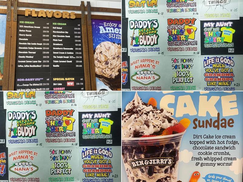 Ben & Jerry’s Menu