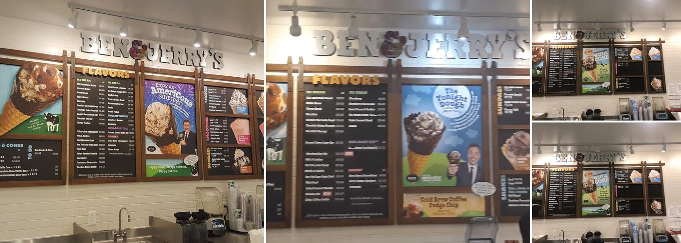 Ben & Jerry’s Menu