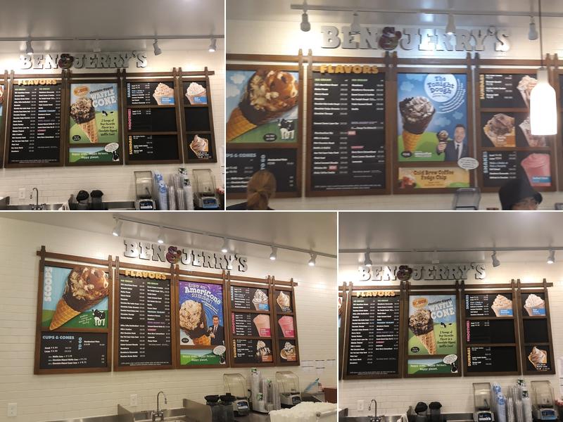 Ben & Jerry’s Menu
