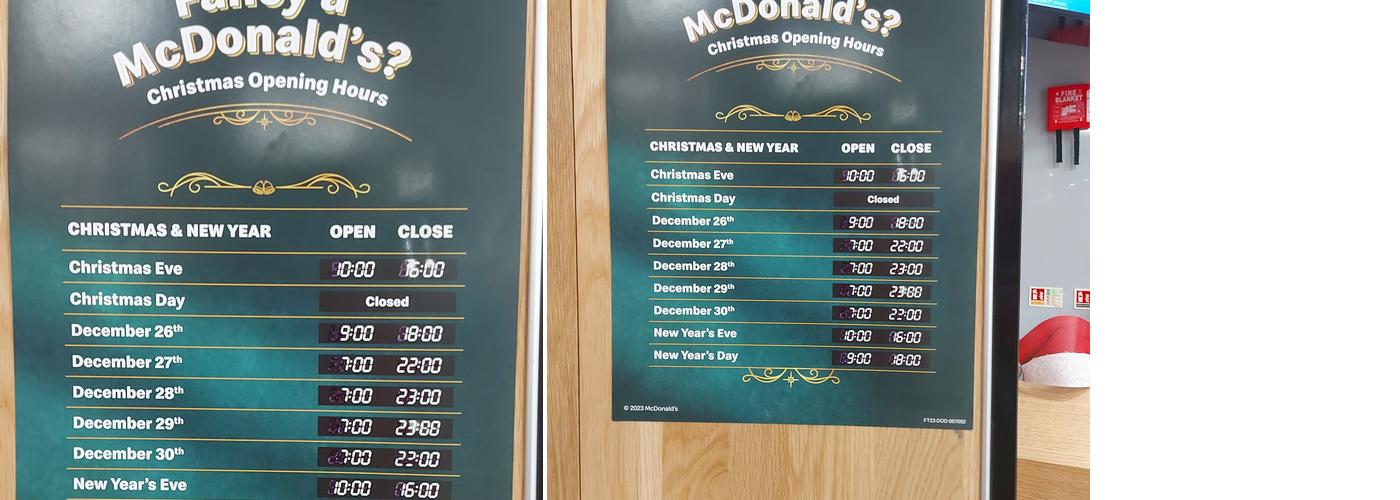 McDonald's Menu
