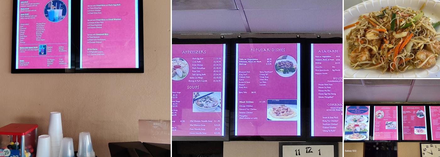 Oriental Express Restaurant Menu