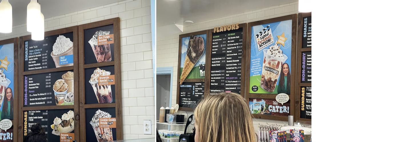 Ben & Jerry’s Menu