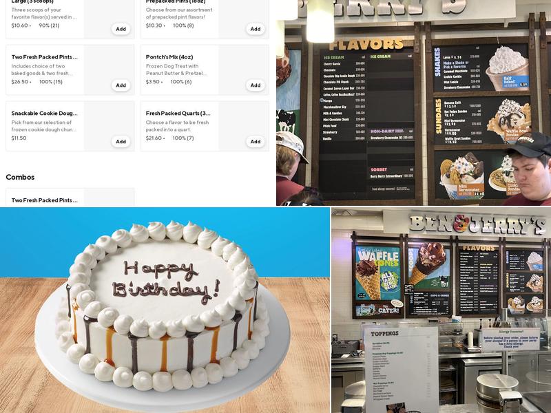 Ben & Jerry’s Menu