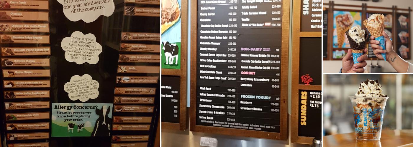 Ben & Jerry’s Menu