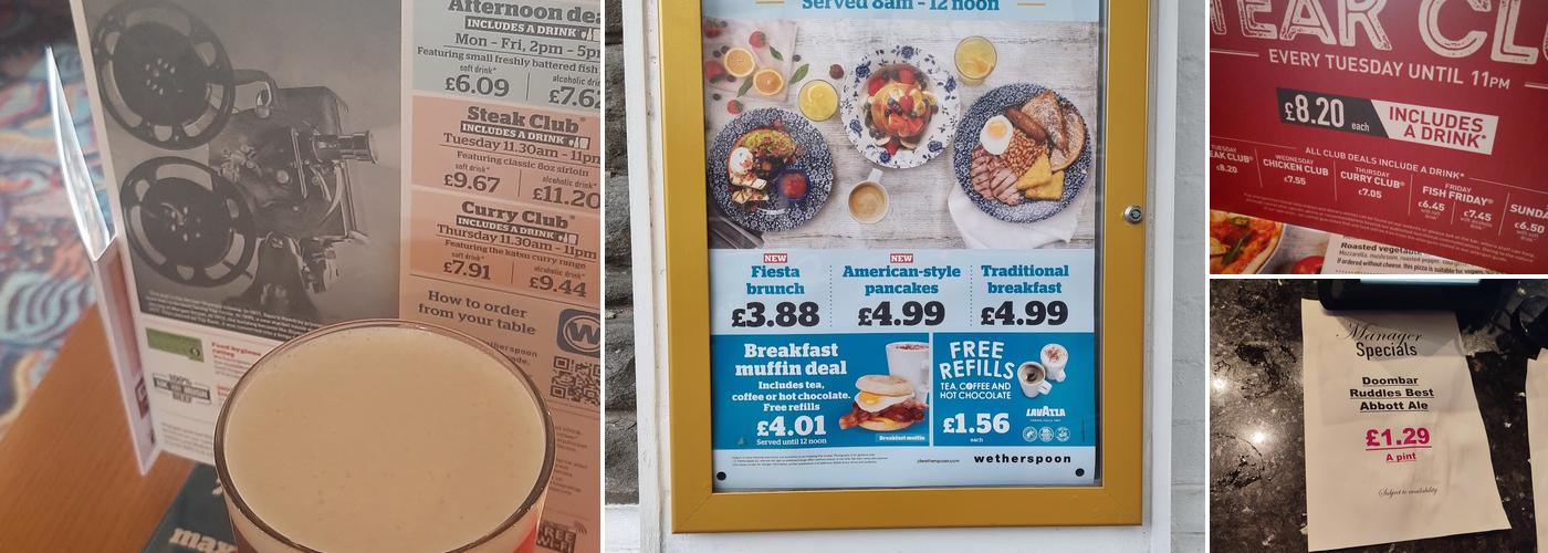 The Olympia - JD Wetherspoon Menu