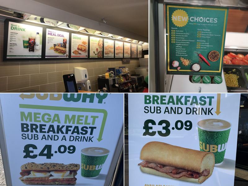 Subway Menu