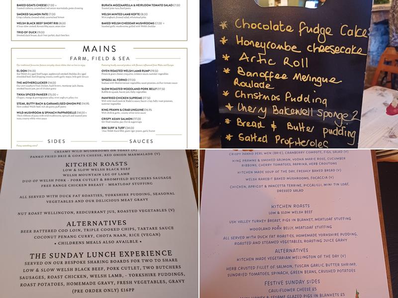 Butterflies Bar & Kitchen Menu
