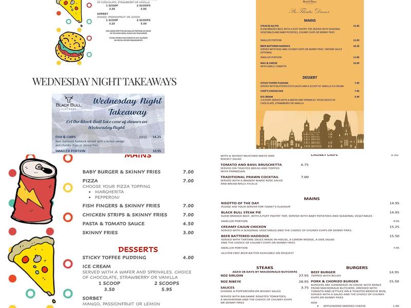 Black Bull Gartmore Menu