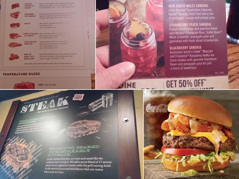 Outback Steakhouse Menu