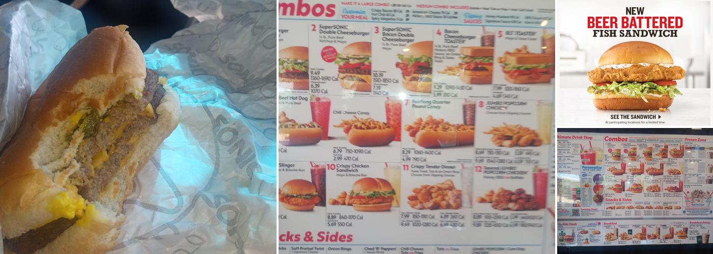 Sonic Drive-In Menu
