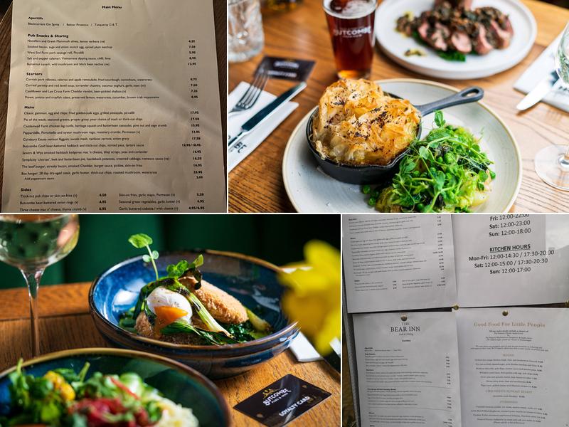 The Bear Inn, Cirencester Menu