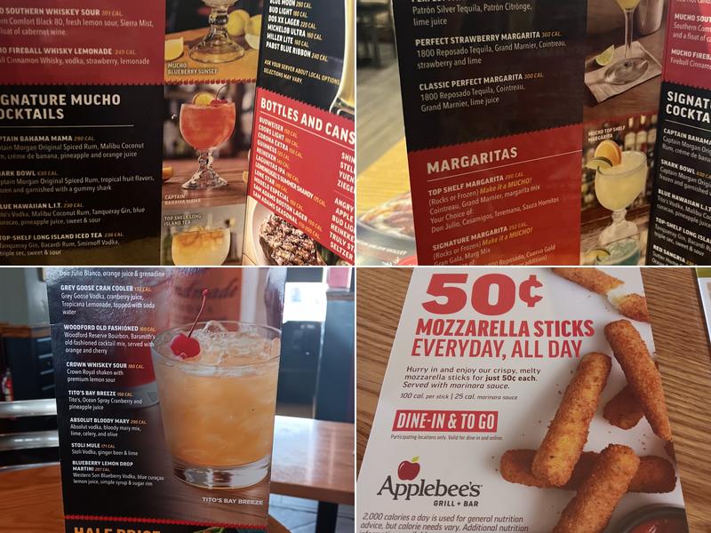 Applebee's Grill + Bar Menu