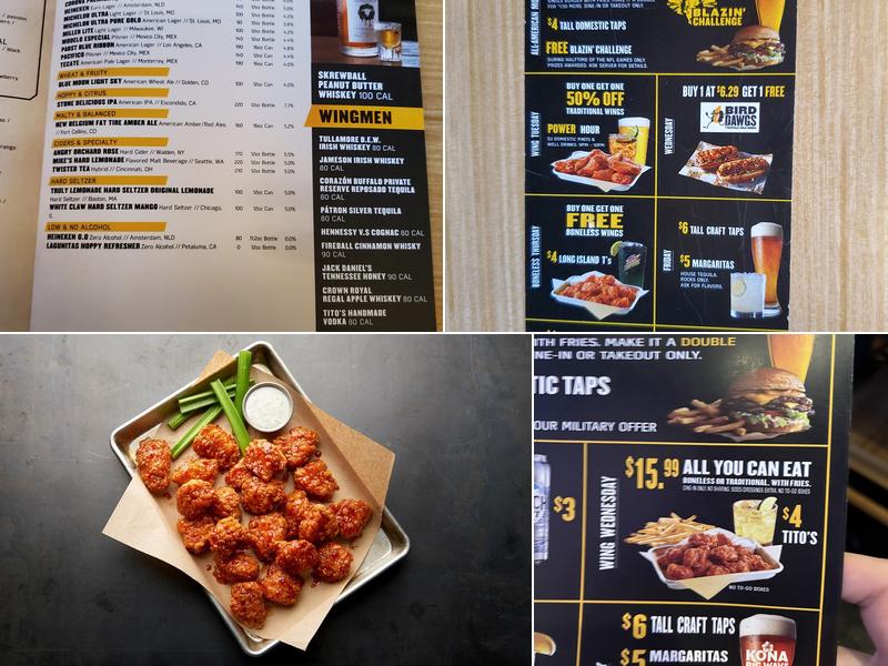 Buffalo Wild Wings Menu