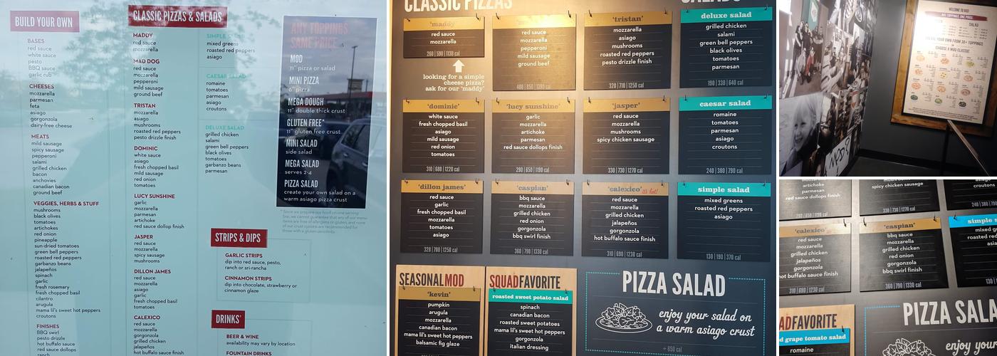 MOD Pizza Menu