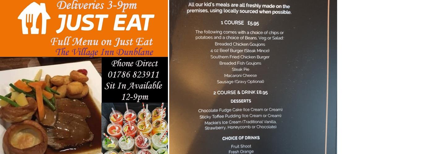 The Village Inn & Caterers Menu