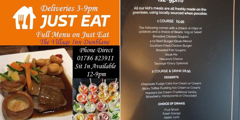 The Village Inn & Caterers Menu