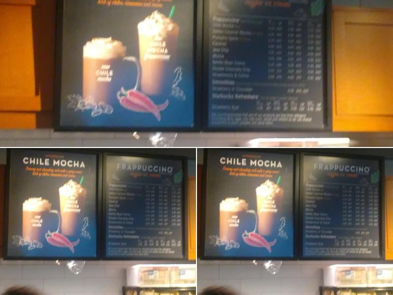 Starbucks Menu