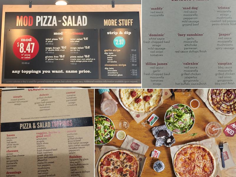 MOD Pizza Menu