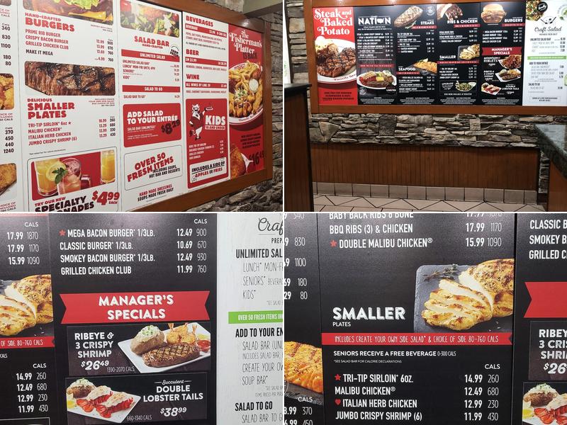 Sizzler Menu