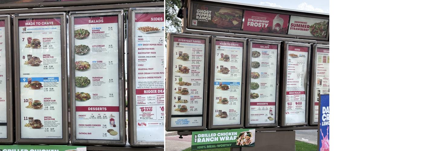Wendy's Menu