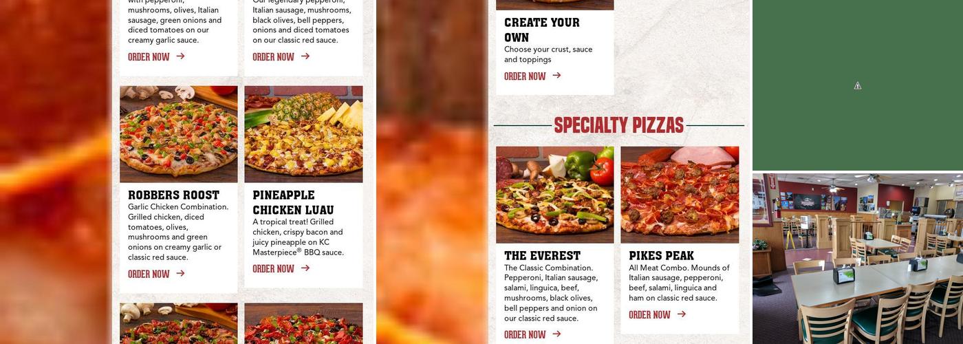 Mountain Mike's Pizza Menu