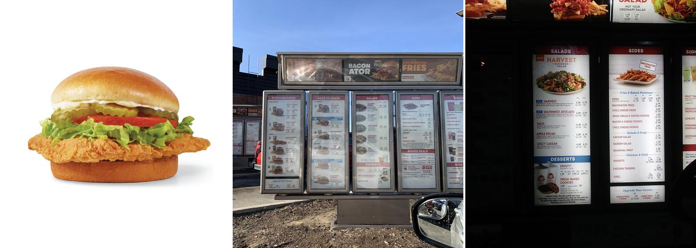 Wendy's Menu