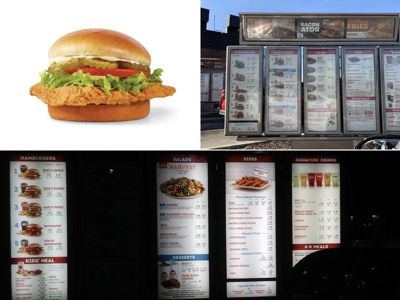 Wendy's Menu